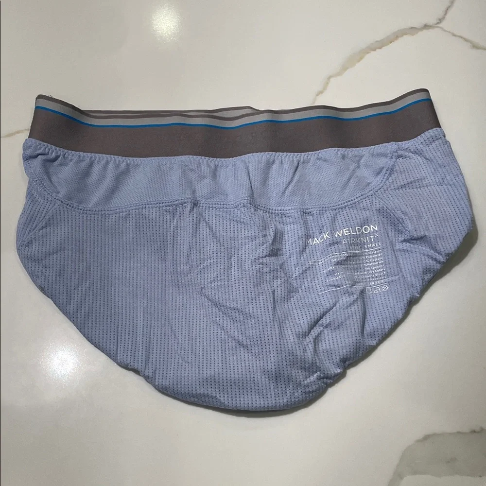 Mack Weldon Light Lavender AirKnit Briefs with Gray Waistband Small - Picture 2 of 3